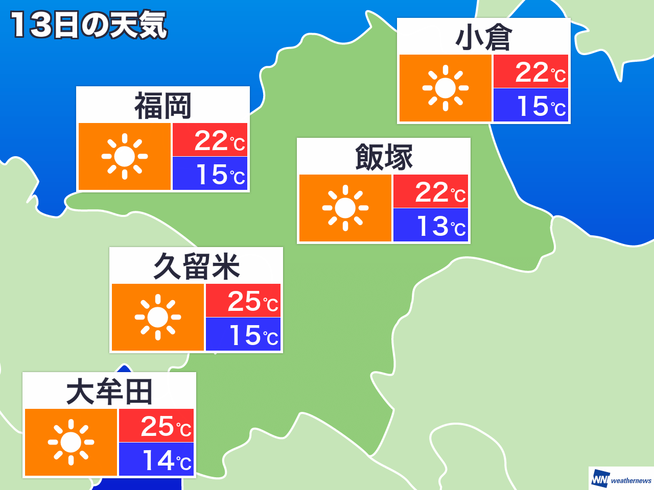 市東 福岡 区 予報 天気