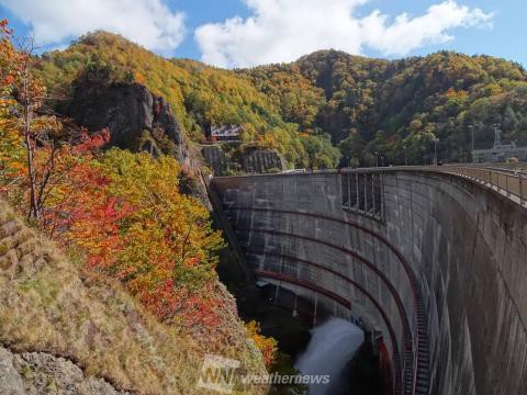 豊平峡ダム 石狩 北海道 の紅葉見頃情報 紅葉情報 ウェザーニュース