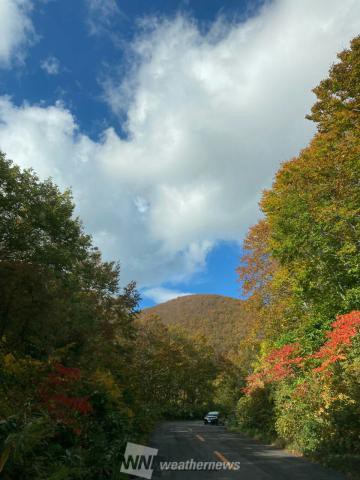 岩木山 中腹付近 青森 の紅葉見頃情報 紅葉情報21 ウェザーニュース