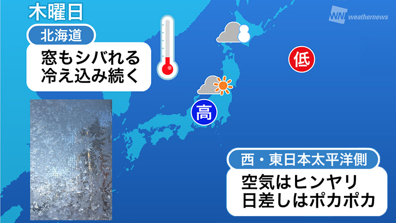 【8日の天気】引き続き寒さ対策は万全に ウェザーニュース