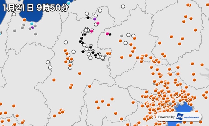 長野で積雪急増 路面状態の悪化に注意 ウェザーニュース