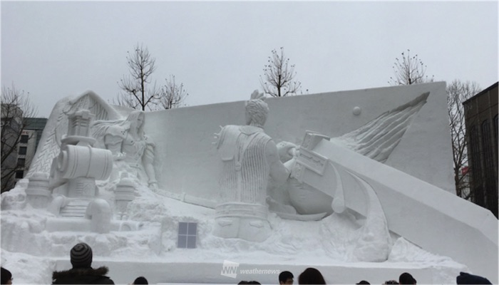 札幌雪まつりが開幕 雪像のアートに歓喜の声 ウェザーニュース