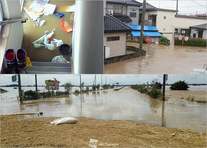 減災カレンダー2015 09 10 関東 東北豪雨 鬼怒川が決壊 ウェザーニュース