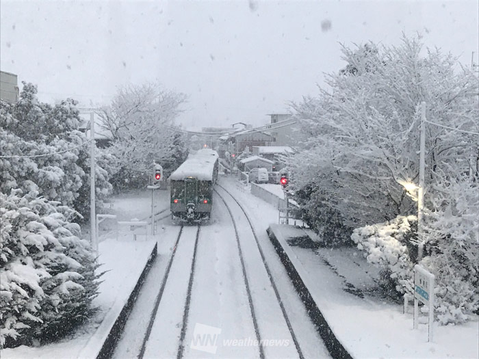 西日本市街地でも積雪 交通機関に影響も ウェザーニュース