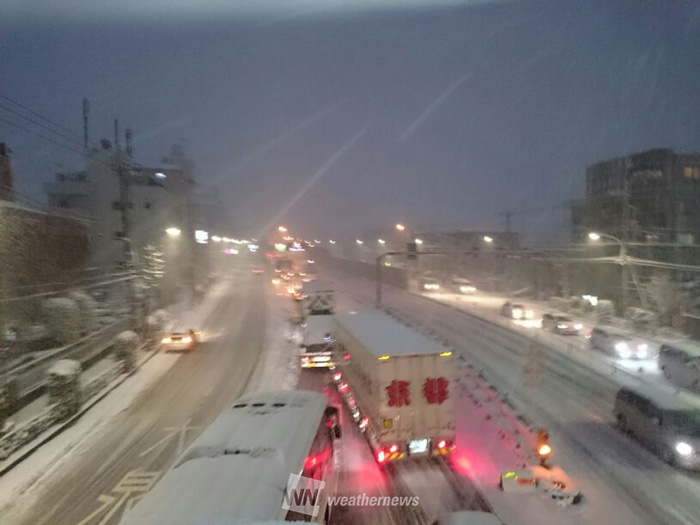 東京23区に大雪警報 東京で13cm積雪は4年ぶり 22日18時現在 ウェザーニュース