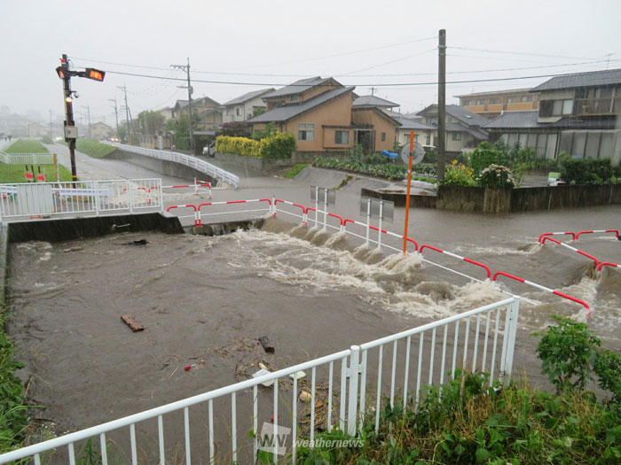 九州で土砂降りの雨 熊本市では冠水被害も ウェザーニュース