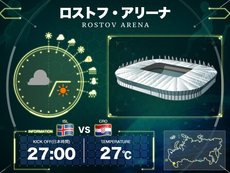 サッカーワールドカップ In ロシア 会場周辺の天気予報 ウェザーニュース