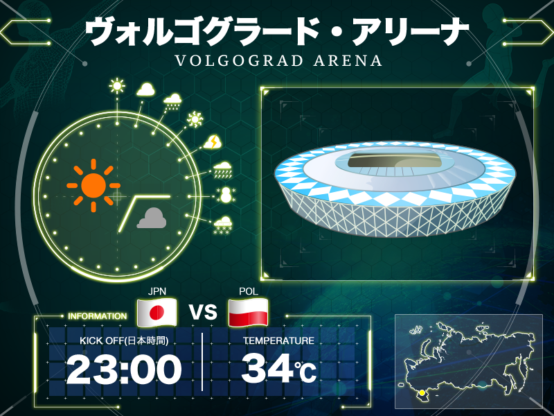 サッカーワールドカップ In ロシア 会場周辺の天気予報 ウェザーニュース