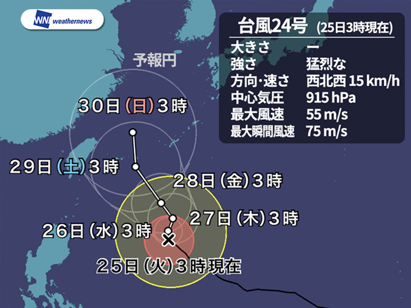 週間天気 天気は周期変化 台風の動向にも注意 ウェザーニュース