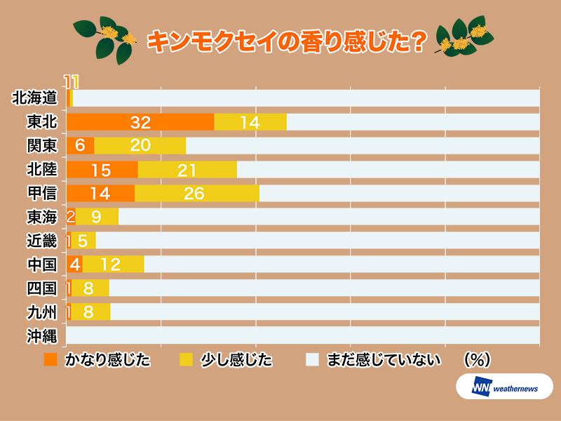 金木犀 きんもくせい の香りにダイエット効果がある ウェザーニュース