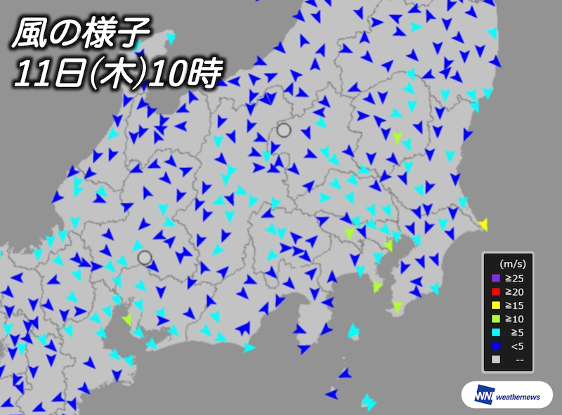 東京や名古屋で風速15m S超 日差しは春でも冷たい風強まる ウェザーニュース