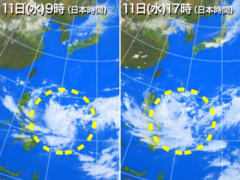 明日にも台風16号発生へ ウェザーニュース