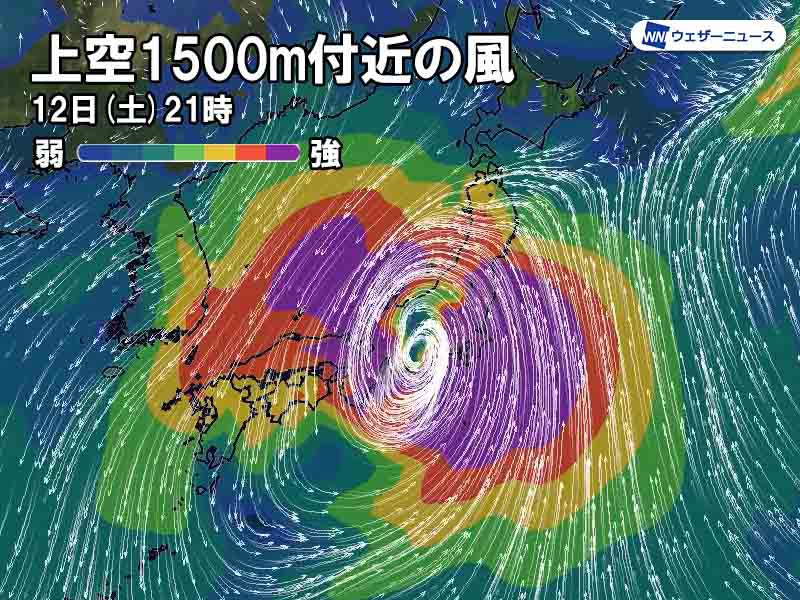 台風19号は12日 土 夜に東海 関東上陸か 三連休は広域災害に警戒 ウェザーニュース