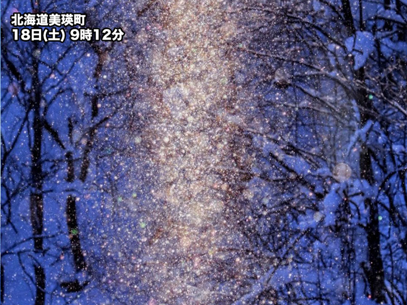 厳冬の煌めきアート ダイヤモンドダストが出現 年1月18日 Biglobeニュース