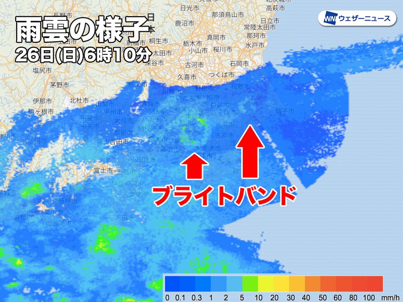 ブライトバンドが出現 東京は上空500m付近で雪が雨に変化 ウェザーニュース