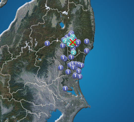福島県で震度3の地震発生 - ウェザーニュース