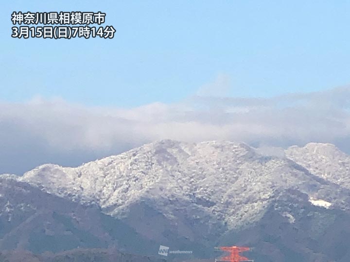 関東の山々は雪化粧 丹沢や筑波山が白く ウェザーニュース