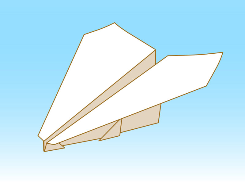 紙 飛行機 の 折り 方