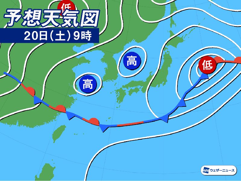 明日20日(土)の天気 梅雨の中休みで関東など広く晴天 沖縄は ...