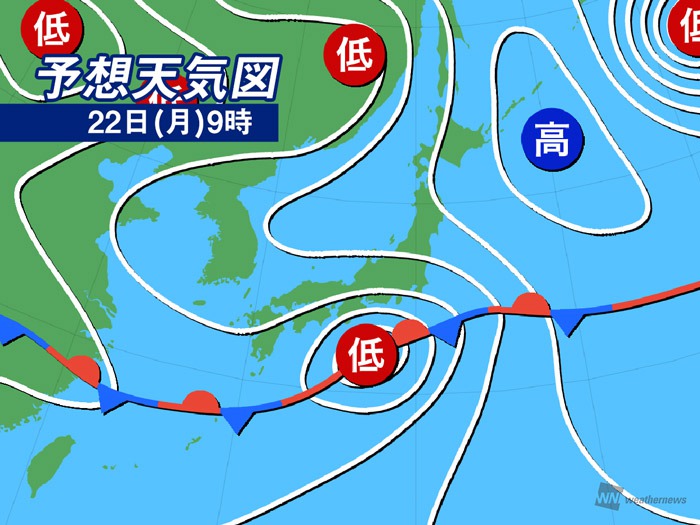 今日の天気 6月22日 月 関東 東京や横浜など は梅雨空で肌寒い ウェザーニュース