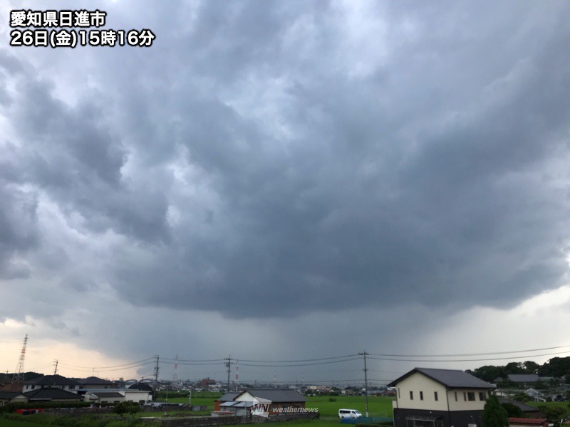 名古屋でも天気急変 突然の強雨や雷雨に注意 年6月26日 Biglobeニュース