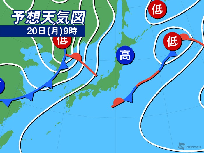 明日明後日 5月最初の土日は雨模様 Gw終わりにも天気崩れる 週間天気 5 1 5 7 Business Insider Japan