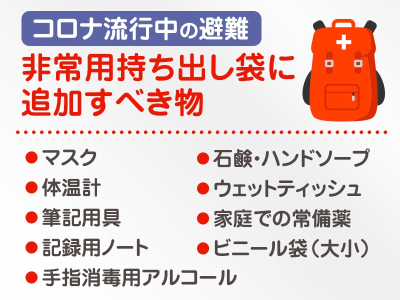 コロナ禍での被災 非常用持ち出し袋の中身は大丈夫 台風10号は週末に日本列島へ ウェザーニュース