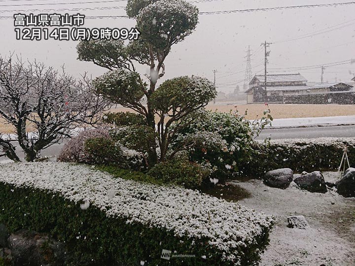 寒波襲来で西日本も雪に 北陸など数日で1m超の大雪に警戒 ウェザーニュース
