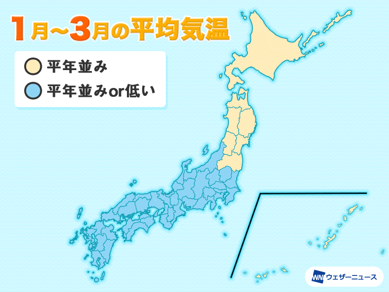 年明けも冬らしい寒さ 特に1月は全国的に平年よりさらに寒く 気象庁3か月予報 ウェザーニュース