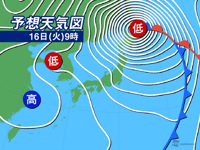 週間天気予報 爆弾低気圧と強い寒気により大雪 暴風に警戒 2月16日 火 22日 月 ウェザーニュース