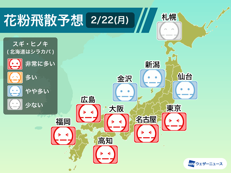 気温さらに上昇で春を越えて初夏の陽気 花粉ピークのところは最大限の対策を ウェザーニュース