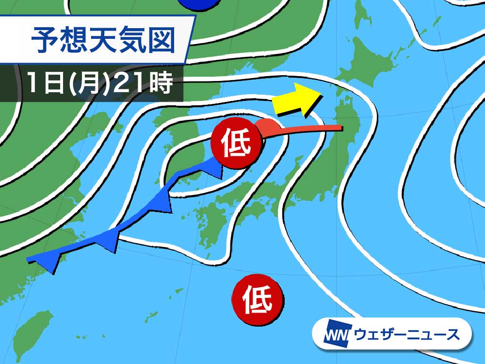 週間天気予報 火曜は荒天 大雪に警戒 三寒四温で季節進む 3月2日 火 8日 月 ウェザーニュース