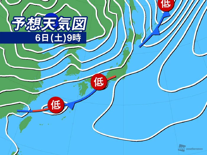 週間天気予報 天気は周期的に変化 週後半は全国的に雨や雪に 3月3日 水 9日 火 ウェザーニュース