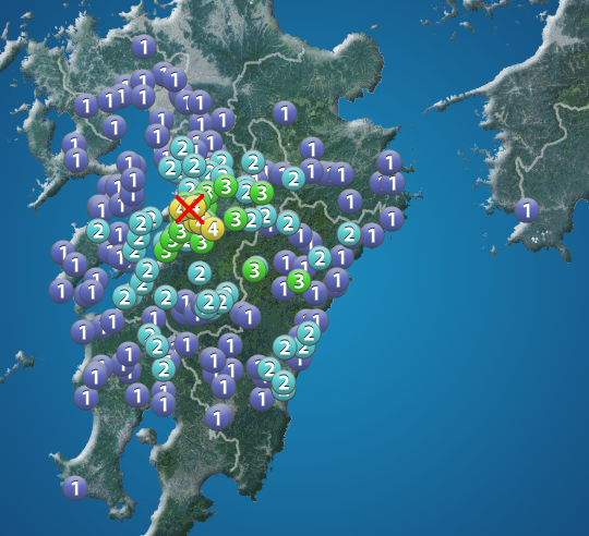 熊本県で震度4の地震 M4 4 津波の心配なし ウェザーニュース