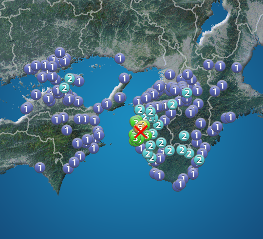 和歌山 地震 今日