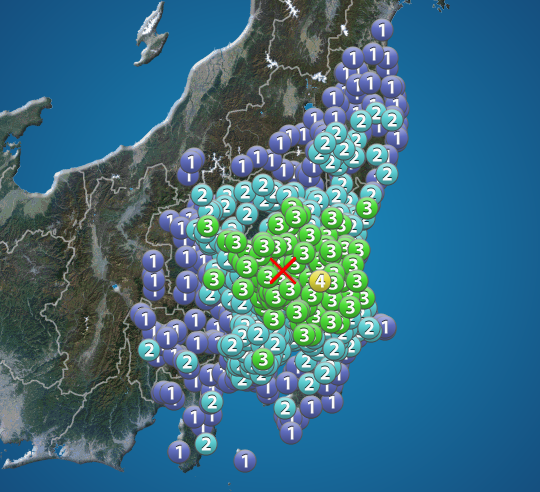 茨城県土浦市で震度4 津波の心配なし M4 8 ウェザーニュース