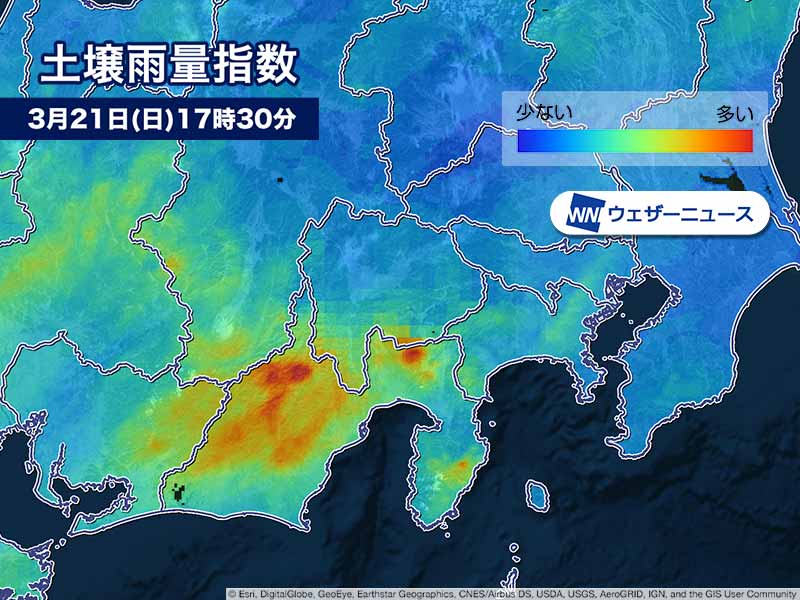 静岡県で24時間に0mm超の大雨 警報発表中 土砂災害に警戒を ウェザーニュース