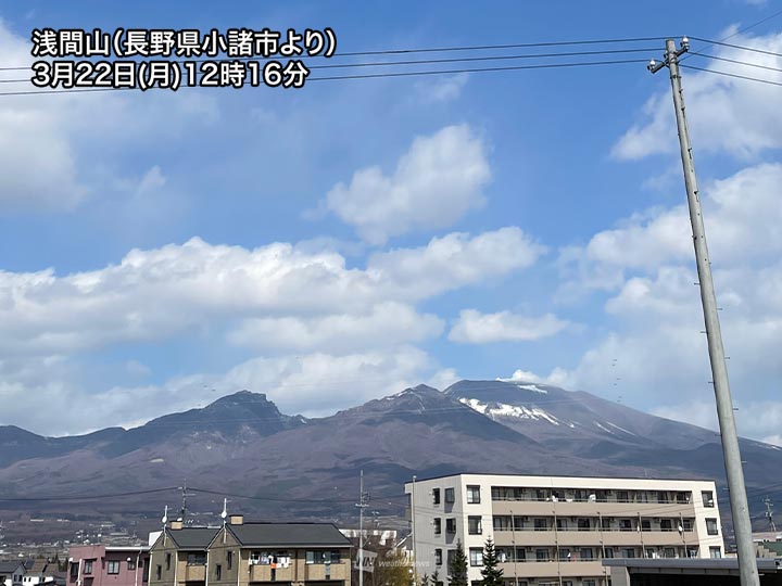 浅間山で火山性地震が増加 今後の活動に念のため注意 ウェザーニュース
