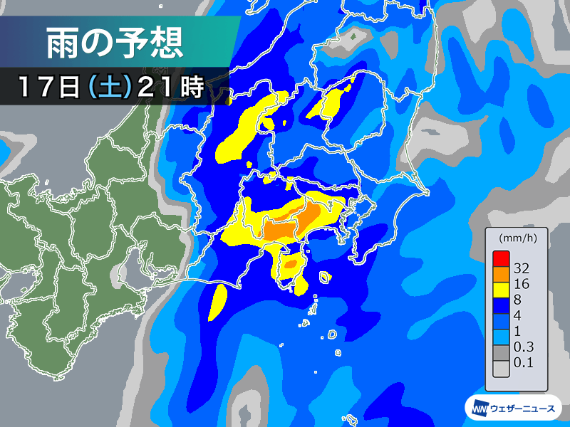 関東 東海は今夜にかけて激しい雨 明日は北日本で風雨強まり嵐に ウェザーニュース