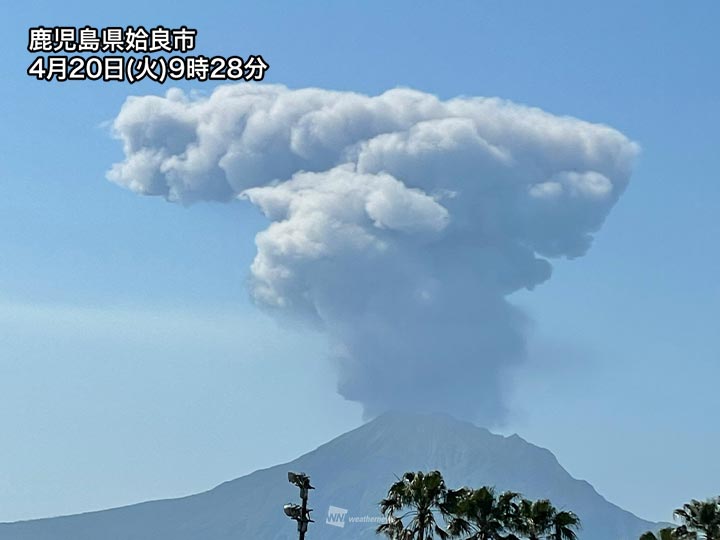 鹿児島 桜島で今年60回目の爆発 噴煙は海抜3000mを超える ウェザーニュース
