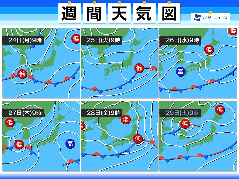 週間天気予報 天気は短い周期で変化 26日は皆既月食の観測チャンス 5月24 月 30日 日 ウェザーニュース