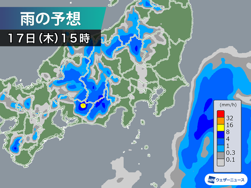 関東は所々で雨が残る朝 午後も内陸部は天気急変に注意 ウェザーニュース