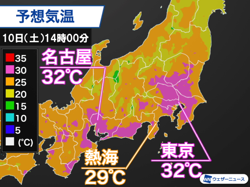 明日は日差し届き東京は今年一番の暑さ 急な雨にも注意 ウェザーニュース