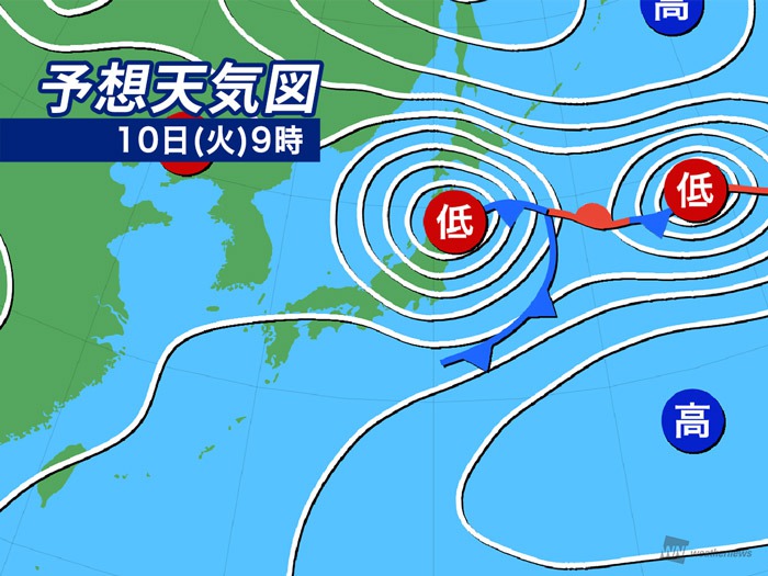 10年天気図 明日の天気がひと目でわかる！気象予報士・お天気