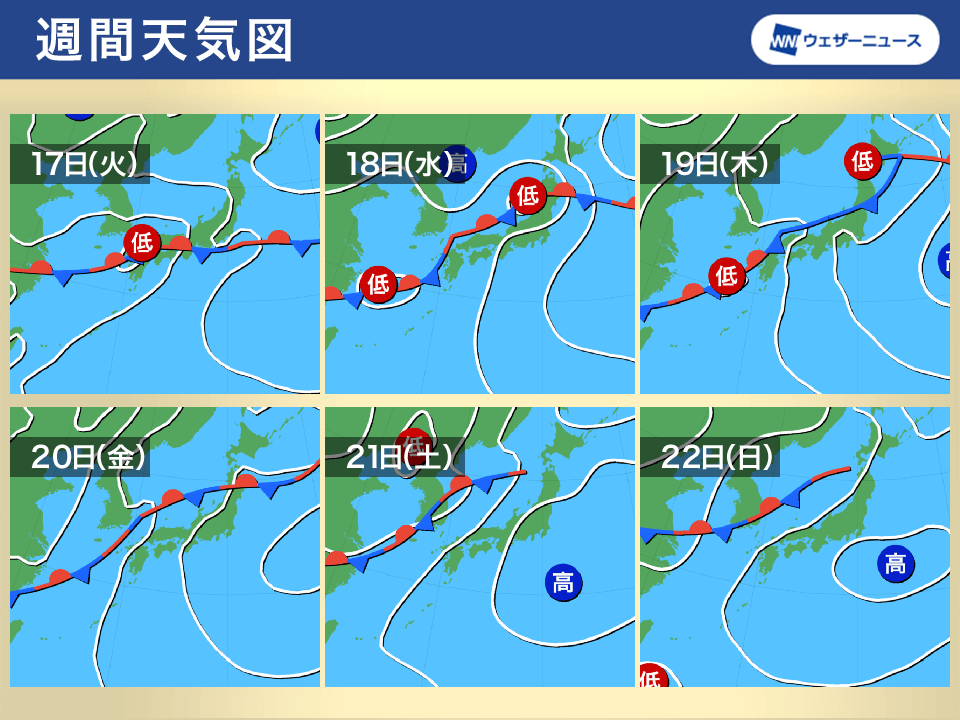 週間天気予報 大雨災害に警戒 週末にかけてもリスク残る 8月17日 火 23日 月 ウェザーニュース