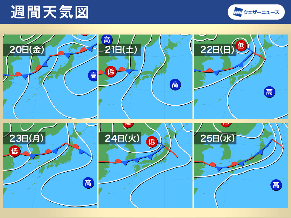 週間天気予報 大雨のピークはいったん越えるが 週末 来週も油断できない空 8月20日 金 26日 木 ウェザーニュース