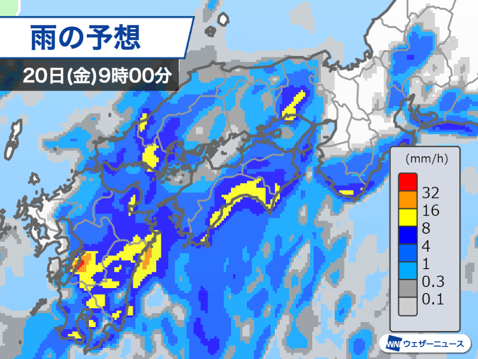 明日日 金 は西日本で激しい雨のおそれ 週明けにかけても変わりやすい天気続く ウェザーニュース