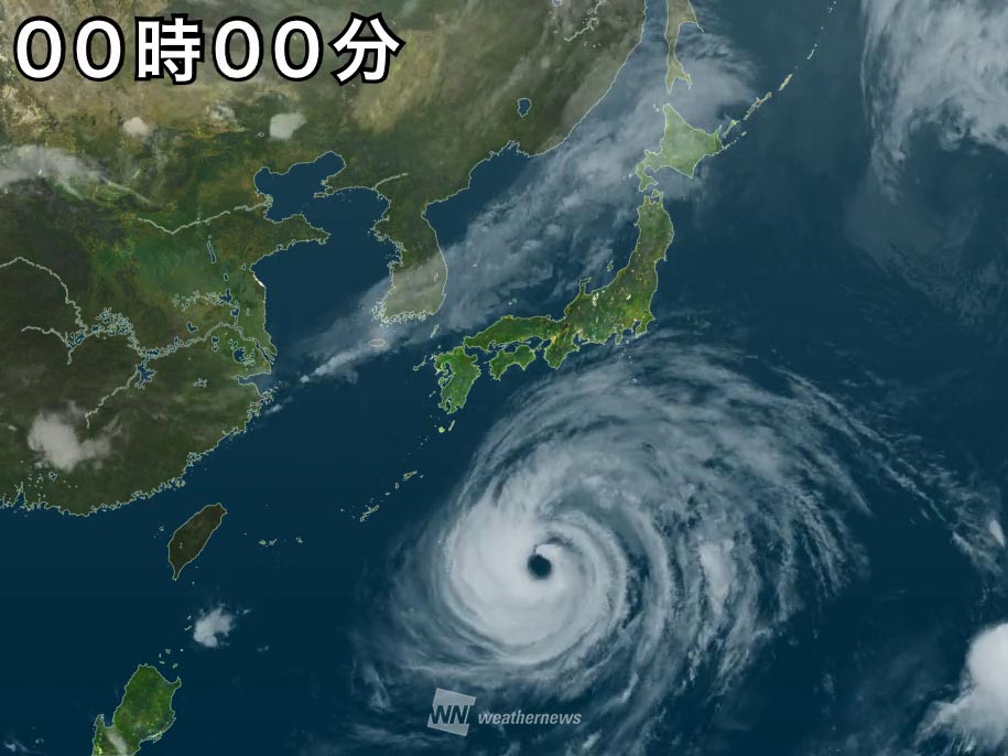 2021年台風16号 気象衛星動画（9月25日〜10月1日） - ウェザーニュース