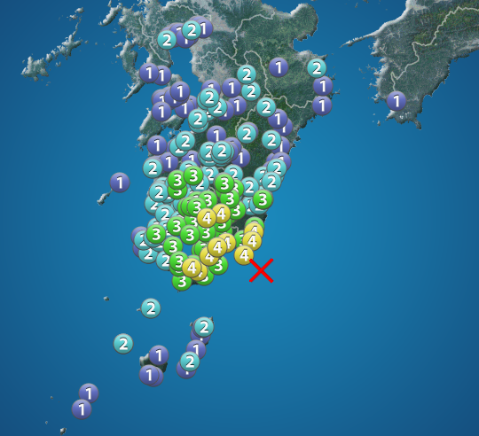 鹿児島 宮崎で震度4の地震発生 津波の心配なし 震源は大隅半島東方沖 M5 5 ウェザーニュース