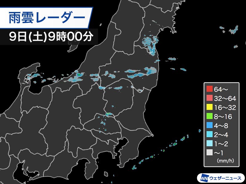 関東 東北は所々で雨 外出時は念のため傘の用意を ウェザーニュース